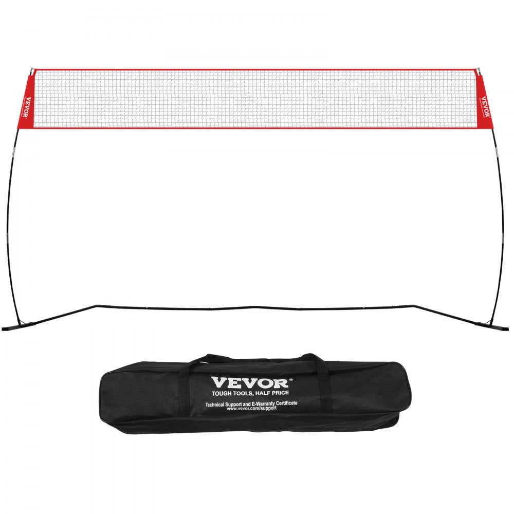 VEVOR Freestanding Volleyball Training Net for Indoor or Outdoor Use, Adjustable Height Portable Net System with
