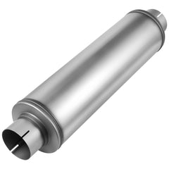 VEVOR Exhaust Muffler, 4 Inch Inlet & Outlet, 30 Inch Overall Length Stainless Steel Exhaust Tip, Universal Resonator