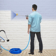 VEVOR Airless Paint Spray Hose Kit, 50ft 3600 psi High Pressure Fiber Tube with 8 inch Extension Rod Pole, Including