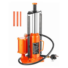 VEVOR Air Hydraulic Bottle Jack, 12 Ton/26455 lbs Pneumatic Hydraulic Bottle Jack with 10.43''-19.88'' Lifting Range &