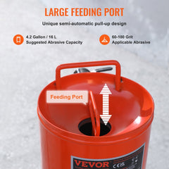 VEVOR 10 Gallon Heavy-Duty Sand Blaster, 60-110 PSI High Pressure Sandblaster, Portable Abrasive Blasting Tank, Air