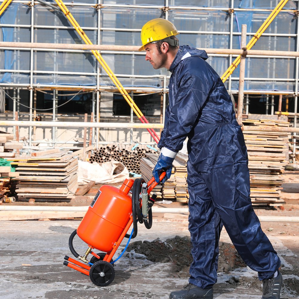 VEVOR 5 Gallon Sand Blaster, 60-110 PSI High Pressure Sandblaster, Portable Abrasive Blasting Tank, Air Sand Blasting