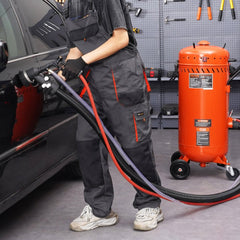 VEVOR 28 Gallon Vacuum Sand Blaster, Dustless Sandblaster with Built-in 1200W Vacuum System for Dust Control and