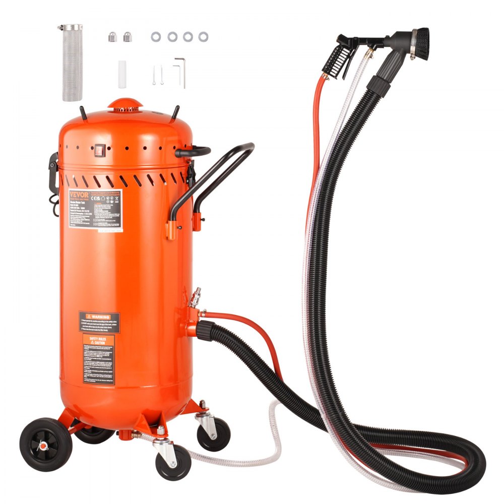 VEVOR 28 Gallon Vacuum Sand Blaster, Dustless Sandblaster with Built-in 1200W Vacuum System for Dust Control and