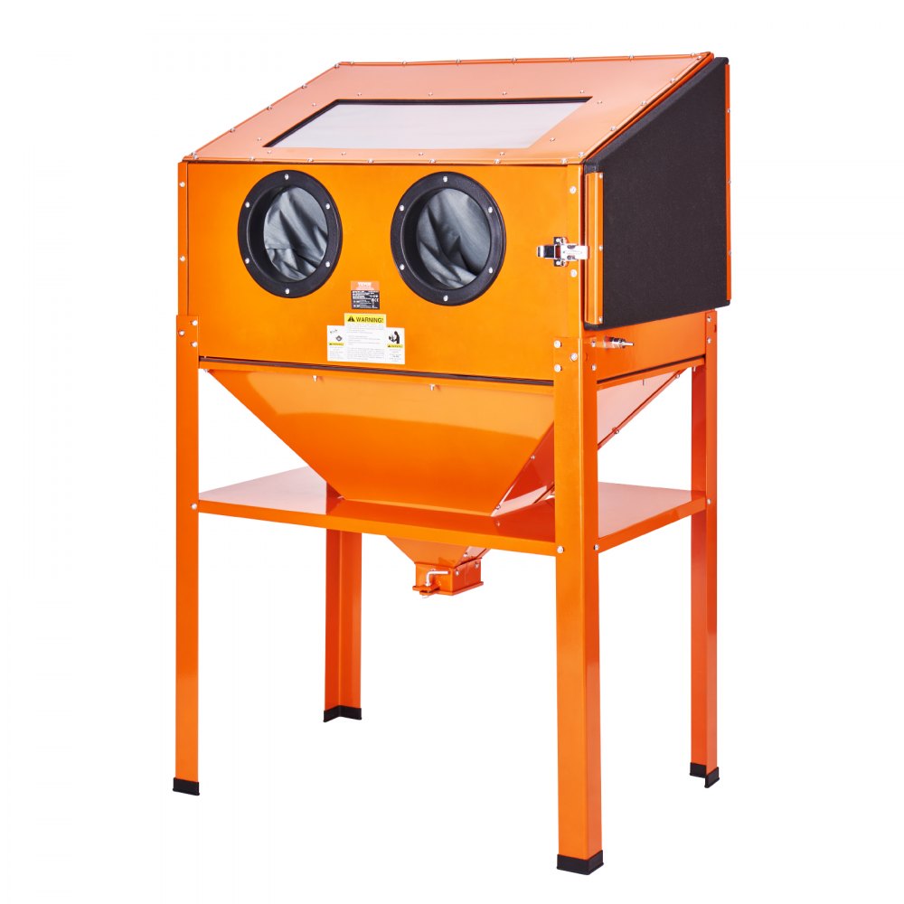 VEVOR 60 Gallon Sandblasting Cabinet, 40-120PSI Sand Blasting Cabinet with Stand, Heavy Duty Steel Sand Blaster with