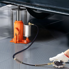 VEVOR Air Hydraulic Bottle Jack, 20 Ton (44092 lbs) Capacity, 10.2-19.5 Inch Lifting Range, Pneumatic/Manual Heavy Duty