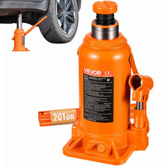 VEVOR Hydraulic Bottle Jack, 20 Ton (44092 lbs) Capacity, 8.9-17.1 Inch Lifting Range, Heavy Duty Welded Bottle Jack