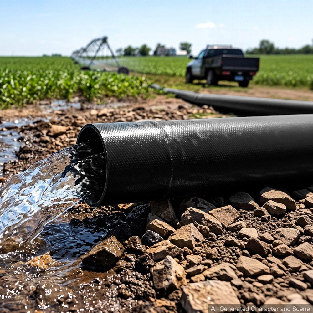 VEVOR Discharge Hose 2" x 100 ft PVC Lay Flat Backwash Water Pump Hose, for Swimming Pool Sand Filter & Sump Pump