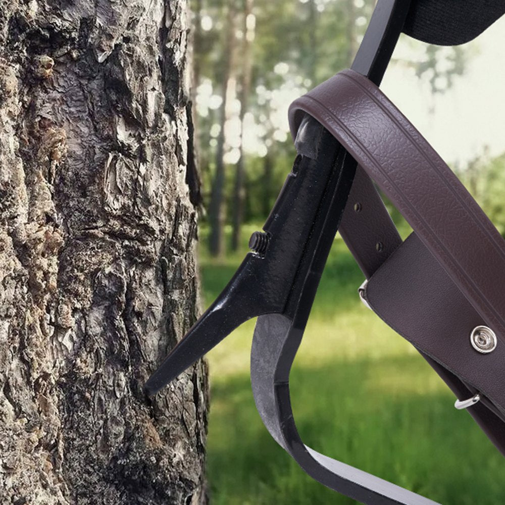 VEVOR Tree Climbing Spikes, 1 Pair Alloy Steel Climbing Spurs, 350lbs Load Capacity Tree Climbing Gear with Straps and
