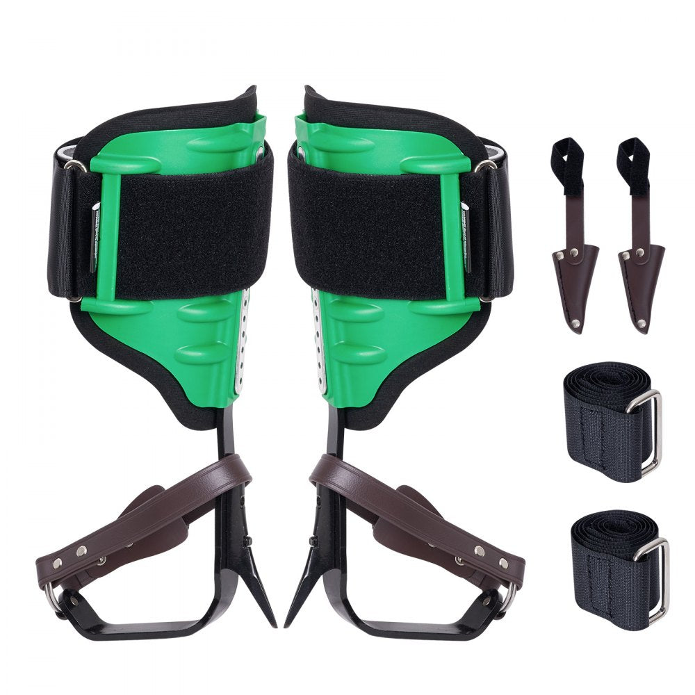 VEVOR Tree Climbing Spikes, 1 Pair Alloy Steel Climbing Spurs, 350lbs Load Capacity Tree Climbing Gear with Straps and