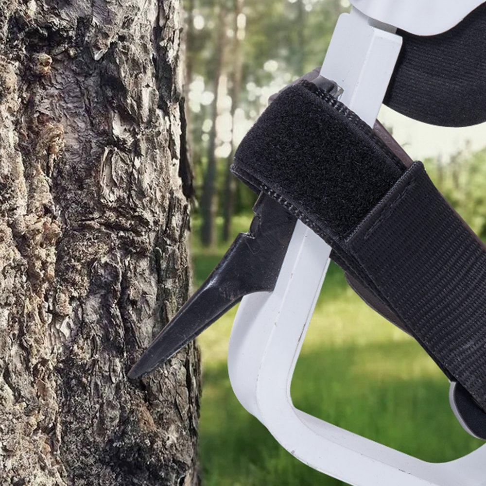 VEVOR Tree Climbing Spikes, 1 Pair Aluminum Climbing Spurs, 350lbs Load Capacity Tree Climbing Gear with Straps and