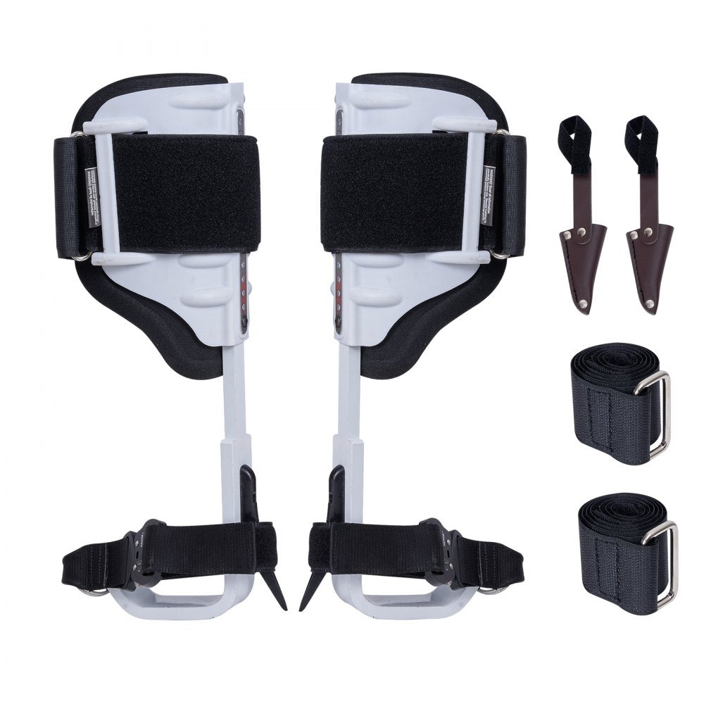 VEVOR Tree Climbing Spikes, 1 Pair Aluminum Climbing Spurs, 350lbs Load Capacity Tree Climbing Gear with Straps and
