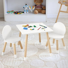 VEVOR Kids Table and 2 Chairs Set, Toddler Table and Chair Set, Children Multi-Activity Table for Art, Craft, Reading