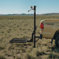 VEVOR Hitch Deer Hoist with Lifting System Platform, 300 lbs Load Capacity, Game Hoist Winch Lift with 2-inch Receiver