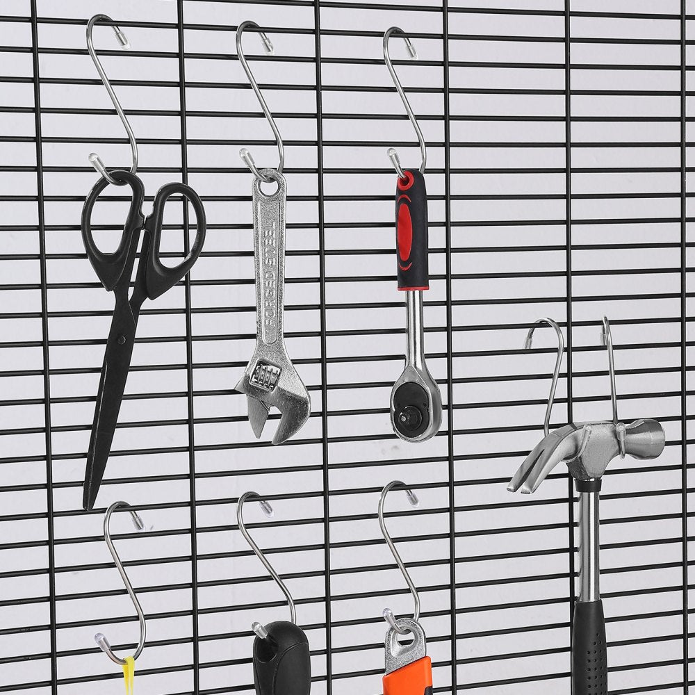 VEVOR S Hooks 40 Pack, 3.4 Inch Metal S Shaped Hangers of 22.05 LBS Load Capacity, Heavy Duty Stainless Steel Hanging