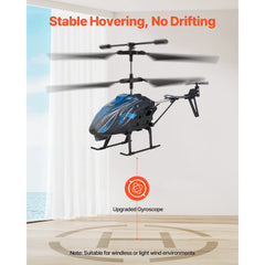 VEVOR RC Helicopter, 2.4GHz Flying Remote Control Helicopter, 3.5 Channel RC Airplane for Kid, 16 Mins Flight Time