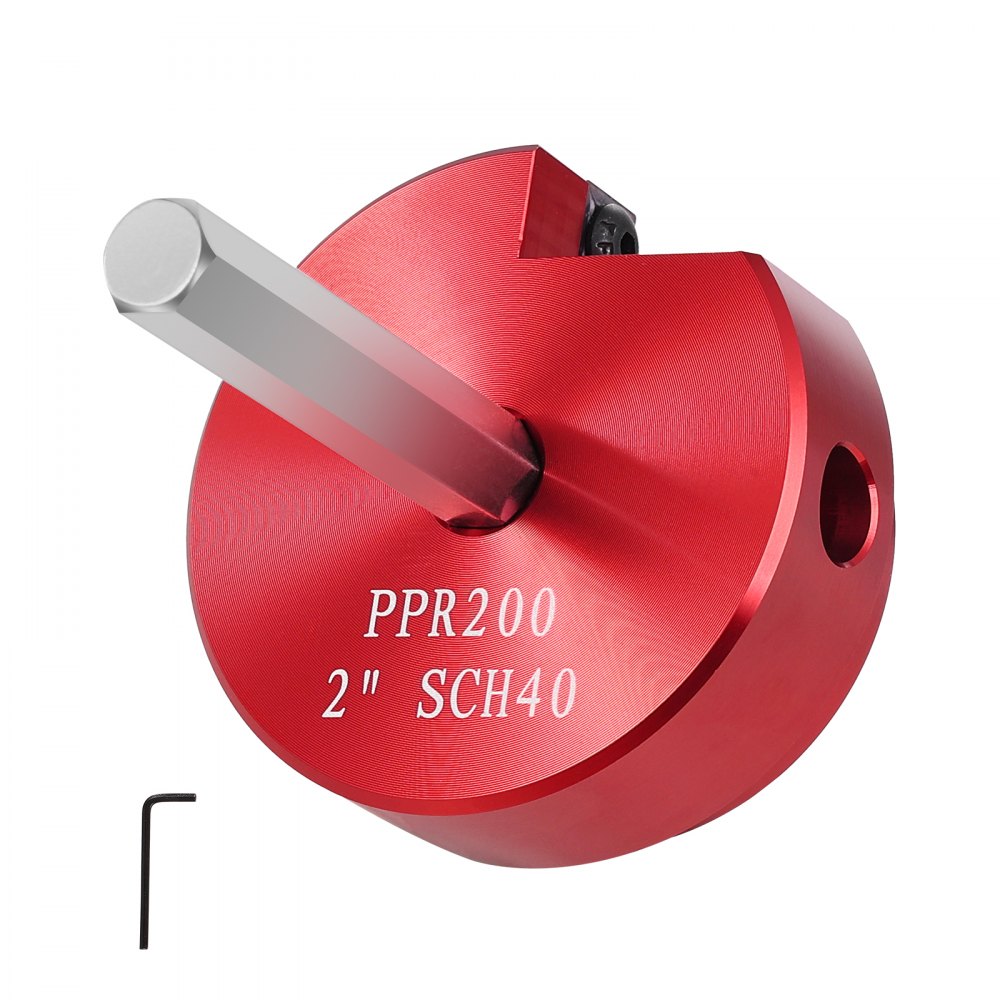 VEVOR 2 In PVC Pipe Reamer, Aluminum Alloy, PVC Pipe Fitting Saver, for Use with SCH 40 ABS, PVC, CPVC Pipes, Clean