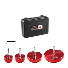 VEVOR 4Pcs PVC Pipe Reamer Kit, Plastic Pipe Fitting Socket Saver Tool Kit, Includes 1-1/2", 2", 3", 4", for PVC, CPVC