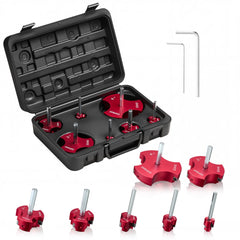 VEVOR PVC Pipe Reamer Kit, 7-Piece, 3 Blades PVC Fitting Socket Saver, Includes 1/2", 3/4", 1", 1-1/2", 2", 3", 4"