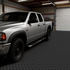 VEVOR Garage Floor Roll, 7.5 x 20 ft Garage Flooring Mat, 2.2 mm Thickened PVC Diamond Plate Floor Protector Mat with