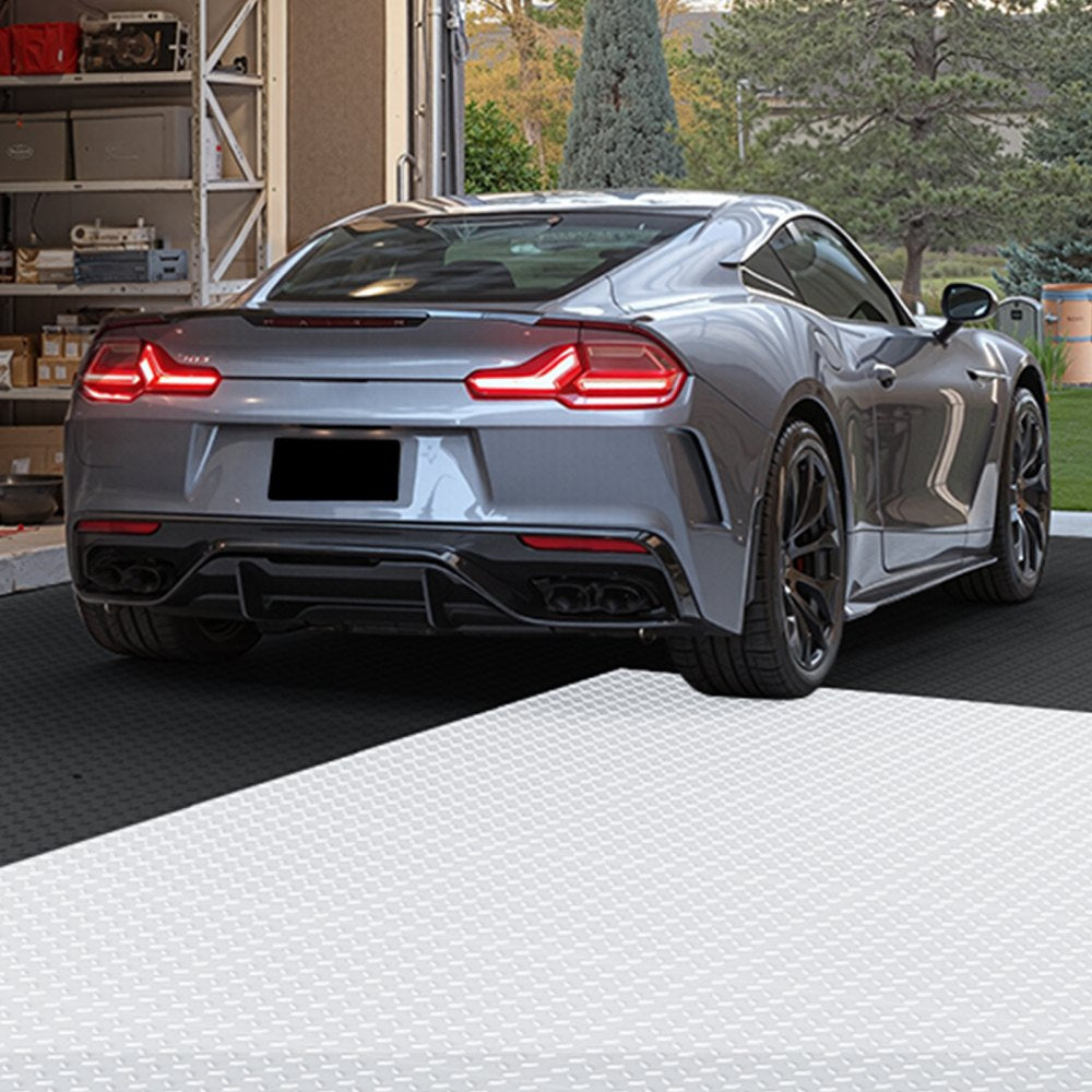 VEVOR Garage Floor Tiles Interlocking, 16 Pack 20.2 x 20.2 x 0.2 in Interlocking Modular Garage Flooring Tiles, Diamond