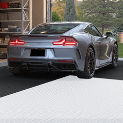 VEVOR Garage Floor Tiles Interlocking, 16 Pack 20.2 x 20.2 x 0.2 in Interlocking Modular Garage Flooring Tiles, Diamond