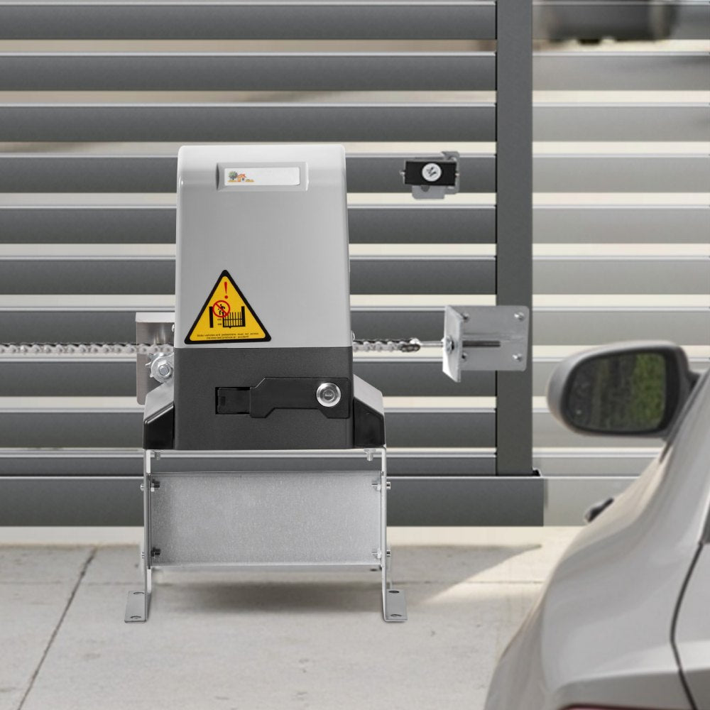 VEVOR Automatic Sliding Gate Opener 1400LBS with 2 Remote Controls, Gate Operator Hardware Kit for Security, Move Speed