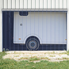 VEVOR Strip Curtain 16PCS, 96" Height, 96" Width, 0.08" Thickness, Clear Smooth Plastic Door Strips with 50% Overlap