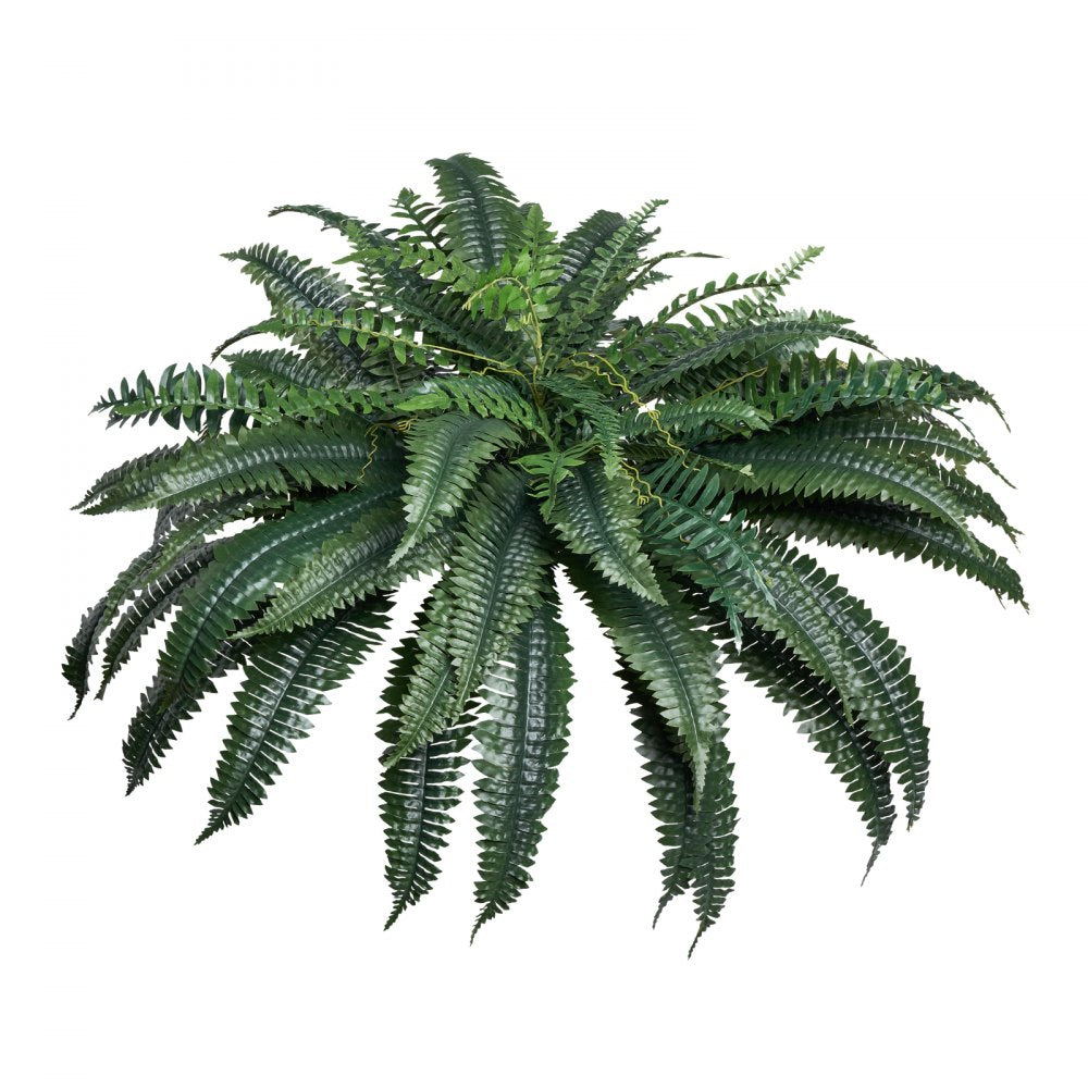 VEVOR Artificial Ferns, Natural Spread Diameter 43-47 Inch, Large Hanging Artificial Boston Ferns, Fake Plant Wall