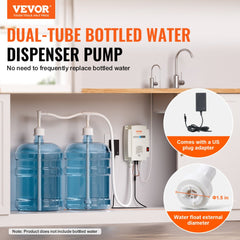 VEVOR Bottled Water Dispenser Pump System, 2x5 Gallon Dispensing System, Automatic Electric Water Dispenser