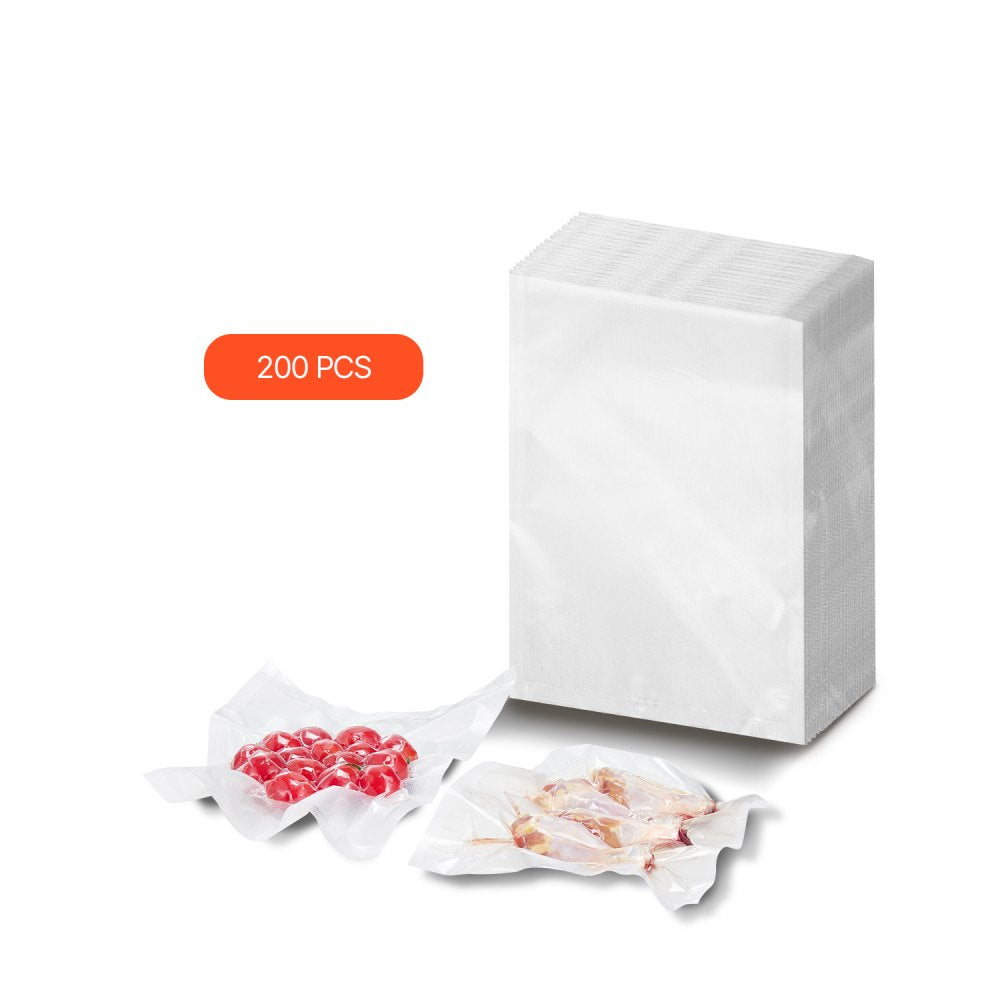 VEVOR Vacuum Sealer Bags, 200 PCS 8 x 12 Inch Durable Seal Bags, Non-BPA Food Grade Seal A Meal Freezer Bags, Vac
