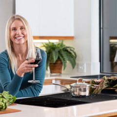 VEVOR Built in Electric Stove Top, 30.3 x 20.5 inch 5 Burners, 240V Glass Radiant Cooktop with Sensor Touch Control