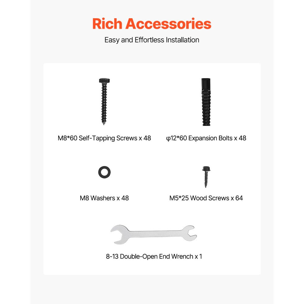 VEVOR 4x4 Post Base 8 Pcs, Inner Size 3.6x3.6 inch / 92x92 mm Post Brackets, Heavy Duty Carbon Steel Decking Posts