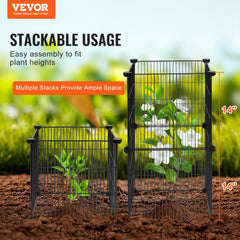 VEVOR 5 Pack Plant Protector from Animals, 15.35'' x 15.35'' Chicken Wire Plant Protector, Plant Cages for Outdoor