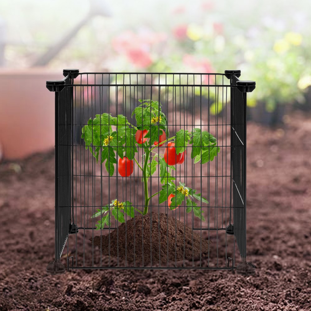 VEVOR 5 Pack Plant Protector from Animals, 15.35'' x 15.35'' Chicken Wire Plant Protector, Plant Cages for Outdoor