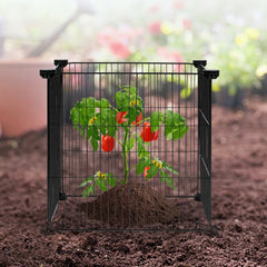 VEVOR 5 Pack Plant Protector from Animals, 15.35'' x 15.35'' Chicken Wire Plant Protector, Plant Cages for Outdoor