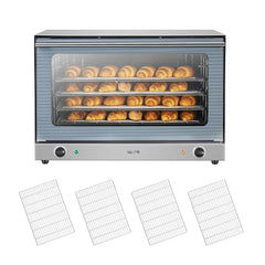 VEVOR Commercial Convection Oven, 4.24 cu.ft Countertop Oven for Full-Size Pans, Electric Convection Ovens with 4