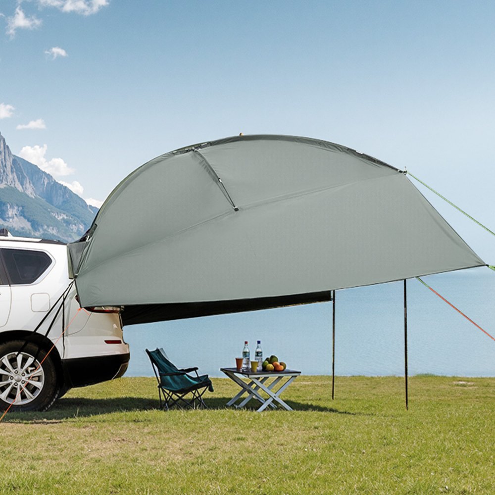VEVOR Vehicle Awning, Large 10' x 7' Shade Coverage Car Side Awning, PU2000mm UV50+ Car Awning with Extended Side