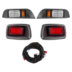 VEVOR Golf Cart Light Kit, 12V, LED Headlight and Taillight Kit with Wiring Harness, Switch, Zip Ties, ABS Housing
