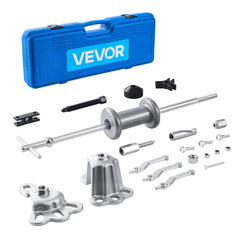VEVOR 9-Way Slide Hammer Puller Set, 15PCS Front Wheel Hub Bearing Remover & Rear Wheel Axle Hub Dent Shaft Puller Tool