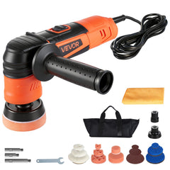 VEVOR Car Buffer Polisher, 1.2"/2"/3" Rotary Polisher Buffer, 600W 6 Variable Speeds 1000-4500RPM Car Polisher Waxer