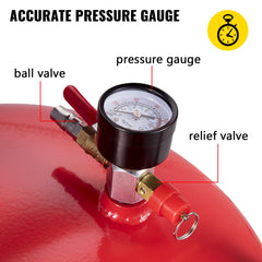 VEVOR Waste Oil Drain Tank 20 Gallon Portable Oil Drain Air Operated Drainer Oil Change, Oil Drain Container, Fluid