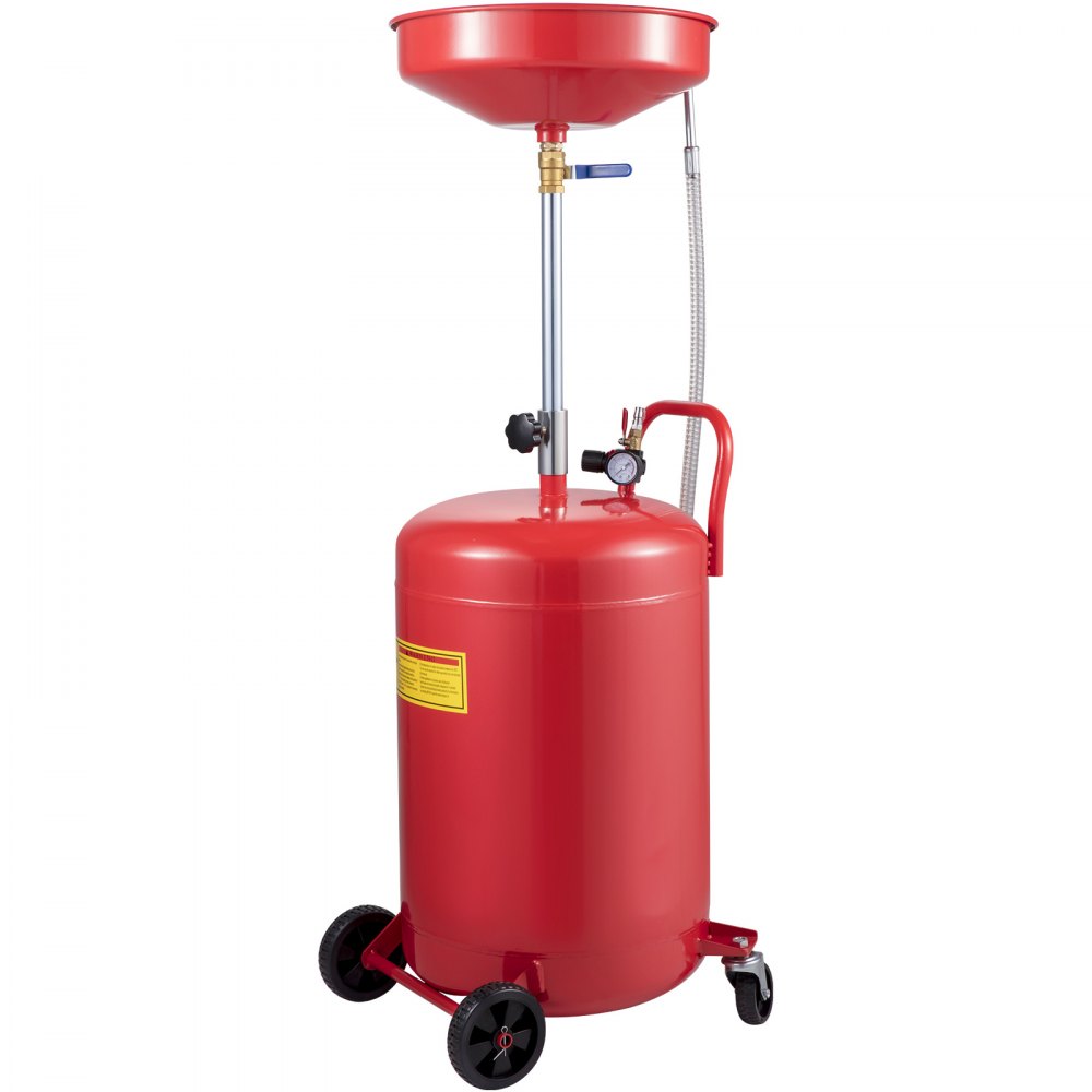 VEVOR Waste Oil Drain Tank 20 Gallon Portable Oil Drain Air Operated Drainer Oil Change, Oil Drain Container, Fluid