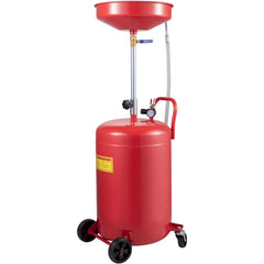VEVOR Waste Oil Drain Tank 20 Gallon Portable Oil Drain Air Operated Drainer Oil Change, Oil Drain Container, Fluid