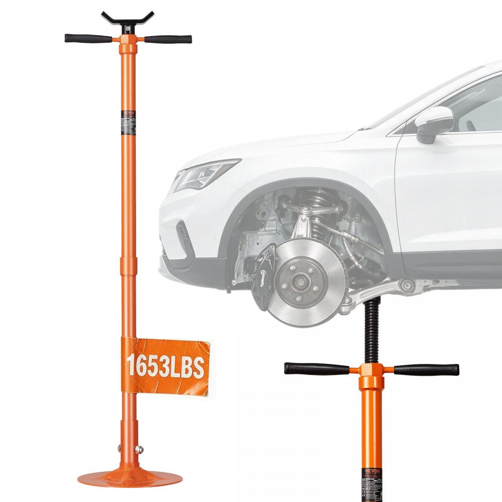 VEVOR Underhoist Support Stand, 3/4 Ton Capacity Under Hoist Jack Stand, Lifting from 52.8 to 76 in, Self-Locking