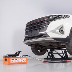 VEVOR Portable Car Lift, 5000 lbs Capacity, Heavy Duty Quick Lift with 25.6" Max Height, Pneumatic Pump, Wheels, 4
