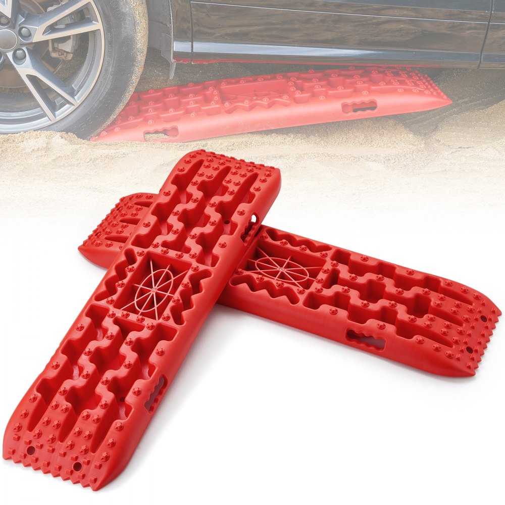 VEVOR 10 TON Traction Boards with PP Material, Recovery Boards for Off-road Vehicles/Cars/Pickups/SUVs/RVs, Pair Tire
