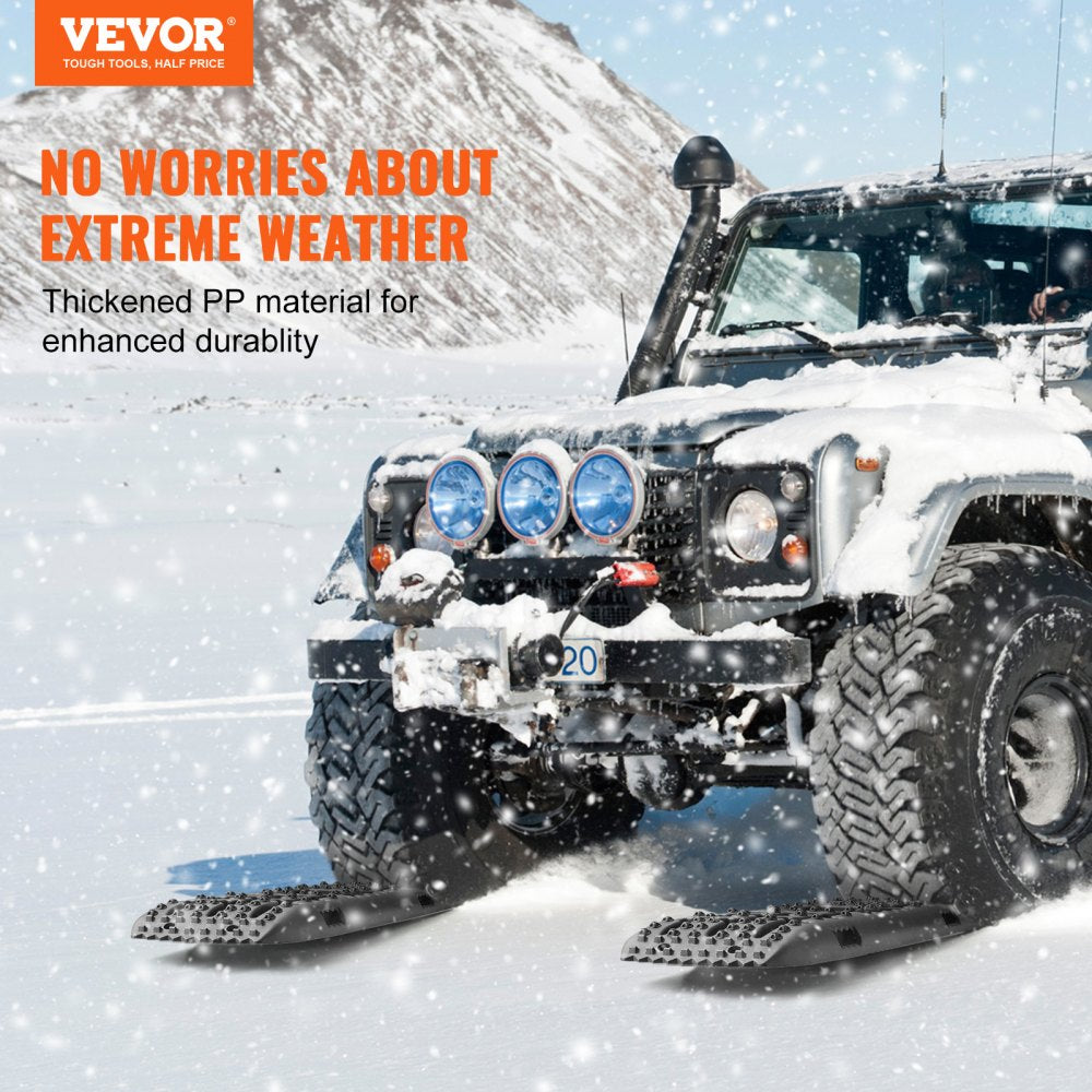 VEVOR 10 TON Traction Boards with PP Material, Recovery Boards for Off-road Vehicles/Cars/Pickups/SUVs/RVs, Pair Tire