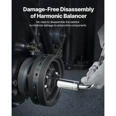 VEVOR Harmonic Balancer Puller Kit, Adjustable 3-Jaw Puller Fits Most Late Model Vehicles, 3-Jaw Pulley Puller Set with