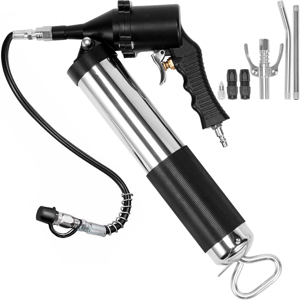 VEVOR Air Operated Grease Gun, 6000PSI, 14 OZ/400 CC Capacity Heavy Duty Pneumatic Grease Gun, with 18.5 Inch Flexible